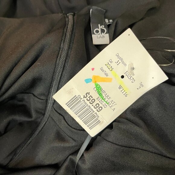 DS LAB Women's Black Formal Sleeveless Full-Length Dress - NWT - Picture 5 of 6